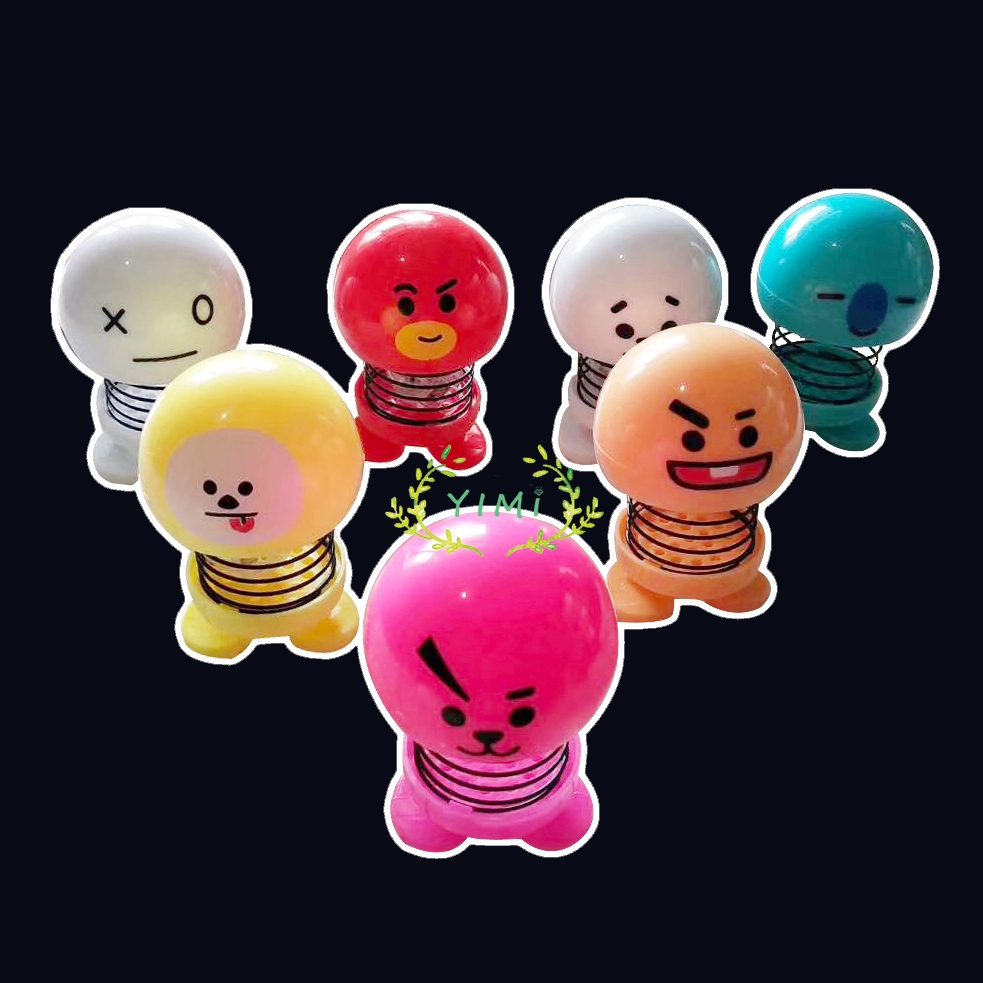 BTS LED Doll Per Rocking Head Bt21 Spring Kpop Emoticons Spring emoticons shook his head❤Yimi❤