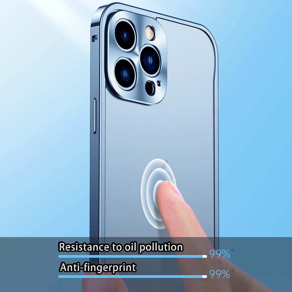 Ốp Điện Thoại Trong Suốt Khung Kim Loại Hình Vuông Cho iPhone 12 Pro Max 13 Pro Max 12 11 Pro Max