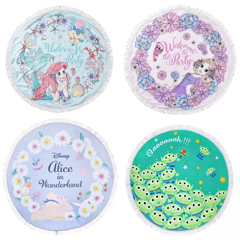 Disney Chăn Lông Cừu San Hô Hình Nàng Tiên Cá Nhỏ Dễ Thương Dùng Làm Quà Tặng