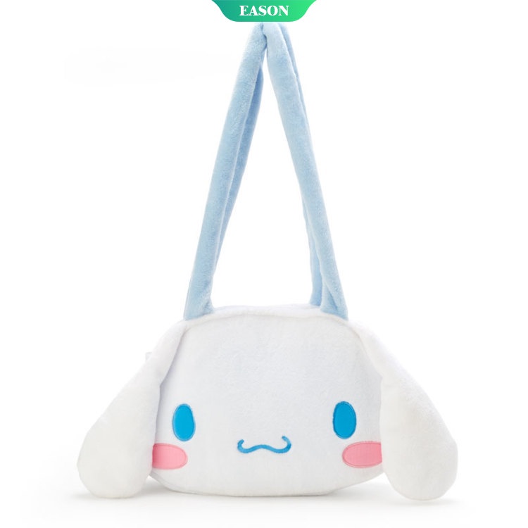 SANRIO Túi Xách Đeo Vai Phủ Bông Hình Hello Kitty Melody Cỡ Lớn Thời Trang Đáng Yêu Dành Cho Nữ