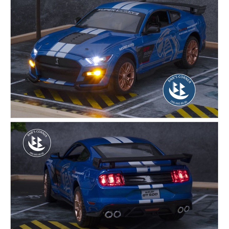 Mô hình xe 1:24 Ford Mustang Shelby GT500 hãng MiniAuto