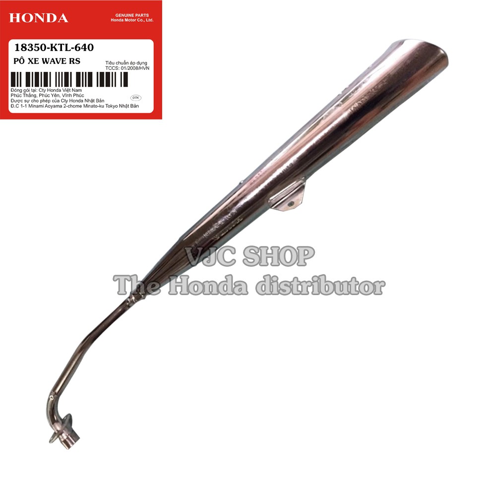 Pô xe Honda Wave RS 2005-2007 chính hãng