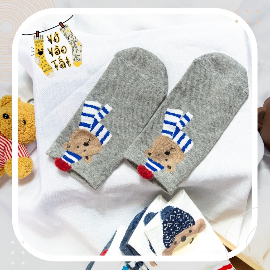 TẤT VỚ CỔ NGẮN CÚN VÀ GẤU MÙA ĐÔNG