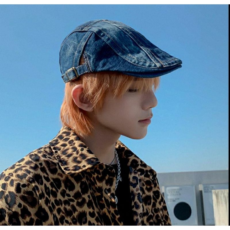 Mũ beret jean nón bê rê lưỡi trai nam nữ