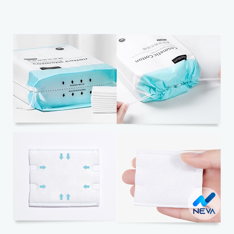 Bông Tẩy Trang M'aycreate Ba Lớp COTTON Mềm Mịn Dai Hàng Nội Địa Trung NEVAP03N ( Túi 230 miếng)