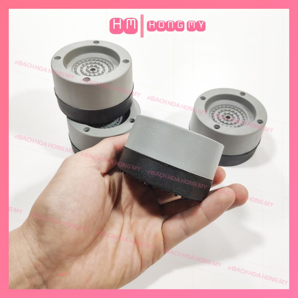 Chân đế máy giặt - Lót chân chống rung máy giặt 4 miếng cao su cao cấp - Lỗi 1 đổi 1