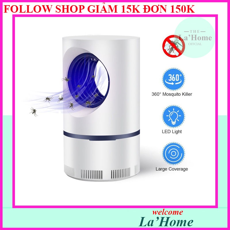 Đèn bắt muỗi thông minh La'Home hình trụ xoay 360 độ, Đèn bắt muỗi OKODA sạc USB