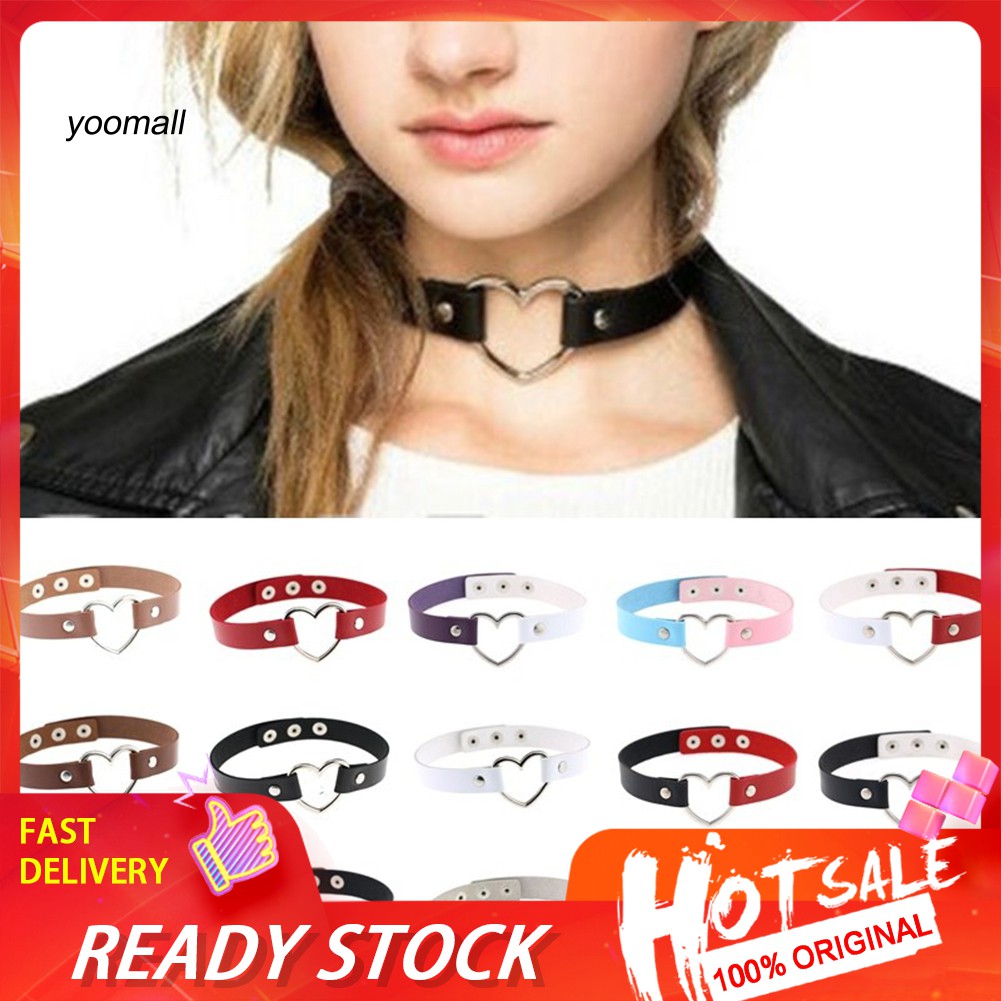 Vòng choker họa tiết trái tim bắt mắt sành điệu cho nữ