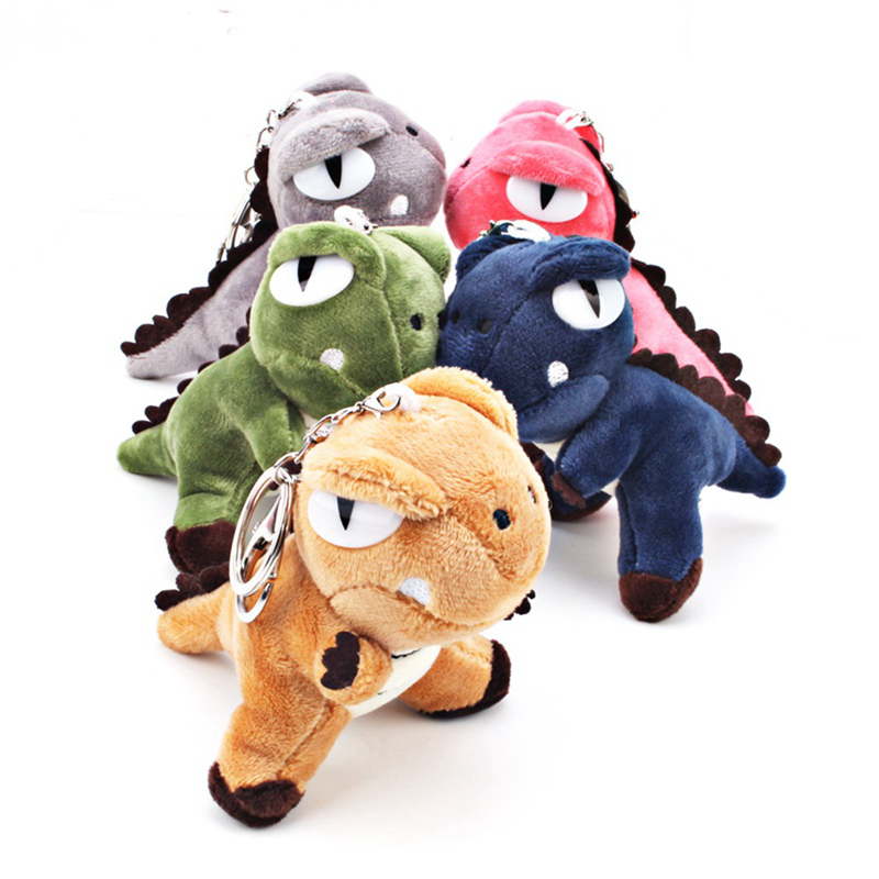 Móc khóa hình khủng long nhồi bông đáng yêu