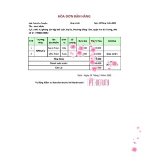 Hộp mặt nạ Naruko tràm trà 8 miếng