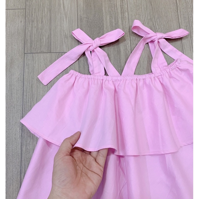 Bộ Melisa 2 dây tầng quần dài- HÀNG SALE KO ĐỔI TRẢ