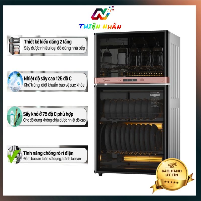 Tủ Sấy Chén Bát Khử Trùng Midea MXV-ZLP80XC65-R
