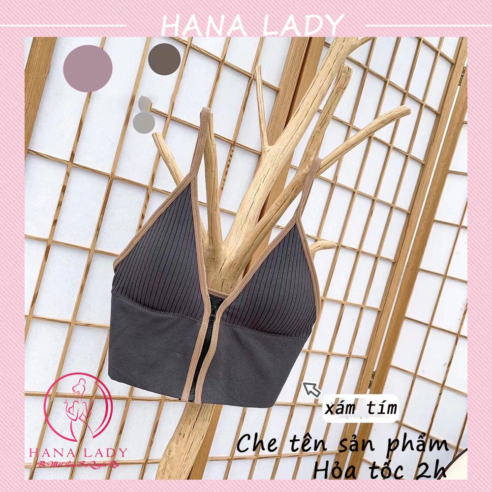 Áo bra tập gym, yoga, aerobic croptop xẻ ngực kèm mút len tăm siêu sexy BL032