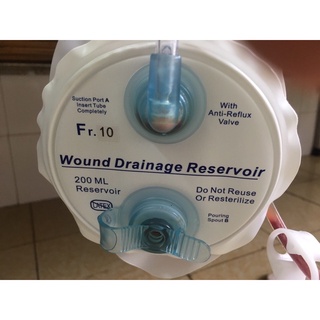 ❤ Bình dẫn lưu vết thương, (Bộ quả Bình dẫn lưu hút áp lực âm) 14fr 400ml 10fr 200ml