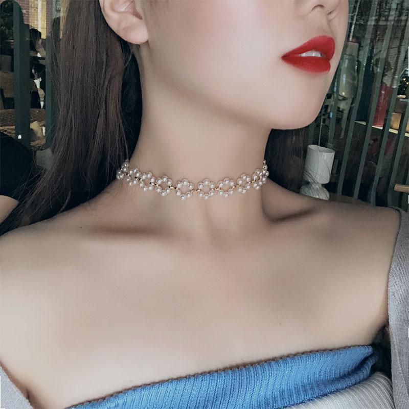 Vòng cổ ngọc trai thời trang Hàn Quốc