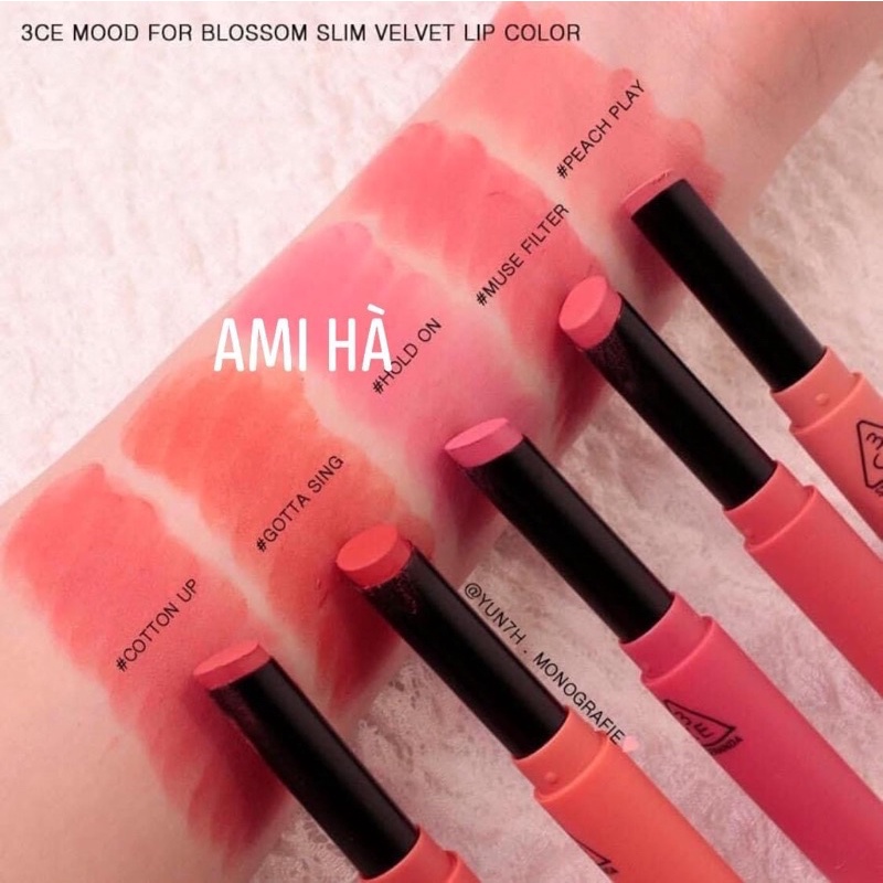 Son 3CE Slim Velvet Lip [CHÍNH HÃNG]