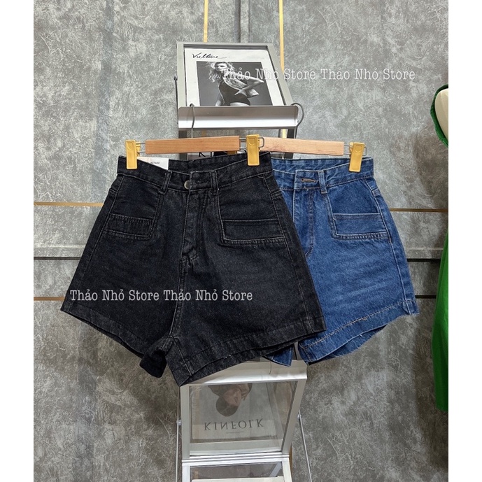 quần short jean lưng cao(hình thật shop Thảo Nhỏ Store chụp )