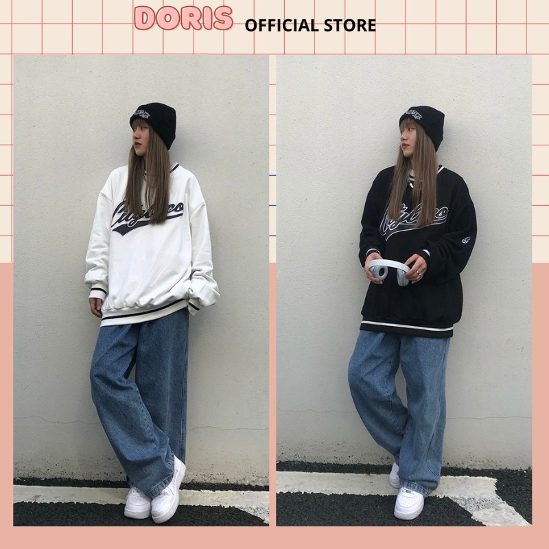 [Áo Sweater] Áo Nỉ Sweater unisex CITY LOCO tay bồng form rộng nam nữ mặc thoải mái cực chất