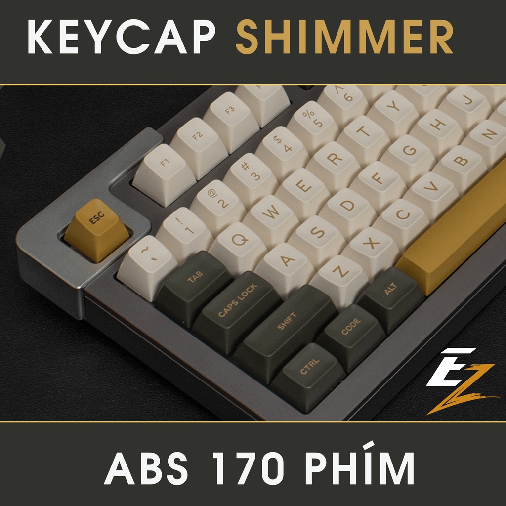 Keycap Cho Bàn Phím Cơ Aifei Shimmer SA Profile ABS 170 Phím | EZPC