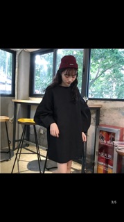 Váy chấm bi dáng thụng Hàn Quốc
