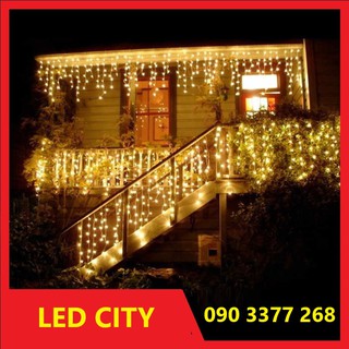 đèn led rèm, mành, dài 6m 24 sợi. thích hợp trang trí ban công, sự kiện, quán ăn, nhà hàng, dịp lễ noel, tết , năm mới