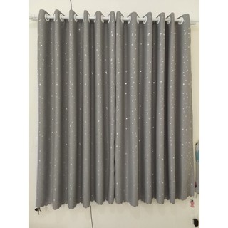 Combo Rèm cửa sổ, cửa phòng ngủ chống nắng giá rẻ, hoạ tiết vũ trụ TNS-005