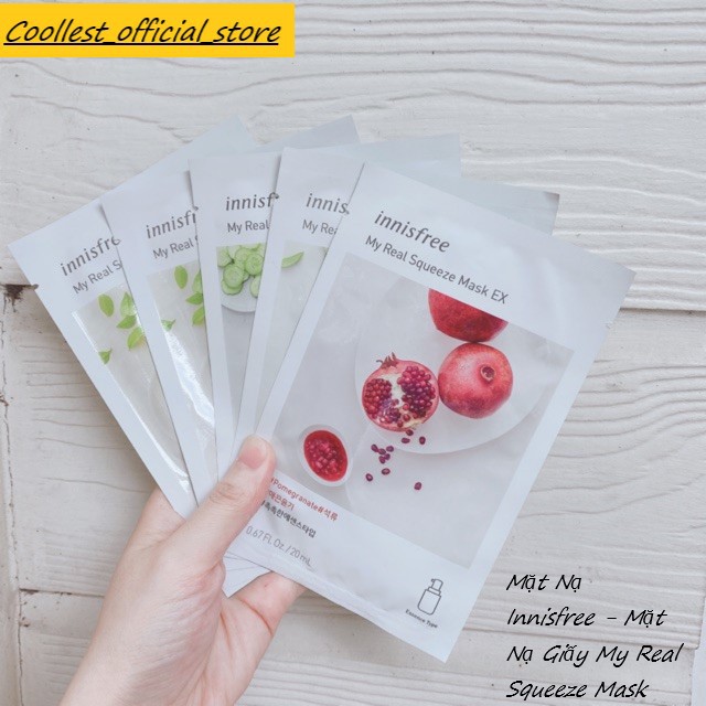 {Auth}Mặt Nạ Innisfree - Mặt Nạ Giấy My Real Squeeze Mask