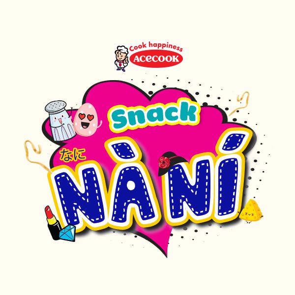 Snack mì ăn liền NÀ NÍ hương vị Phomai và Trứng muối gói 53gr