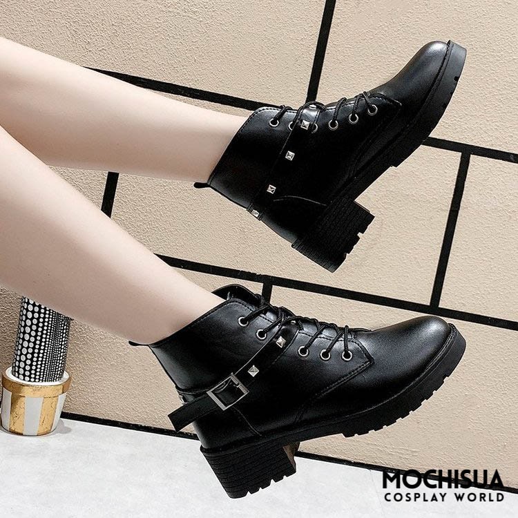 [CÓ SẴN] Giày Combat Boots Phong Cách Punk Rock MSF6