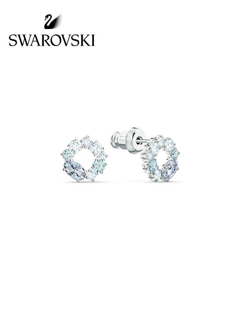 FLASH SALE 100% Swarovski Bông Tai Cá Tính Nữ ATTRACT Nhẫn thanh lịch FASHION Earrings trang sức đeo Trang sức