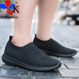 Giày thể thao nữ Anh Khoa T888 chất liệu sợi dệt co giãn 4 chiều đế đúc liền siêu bền hàng xuất khẩu Nga
