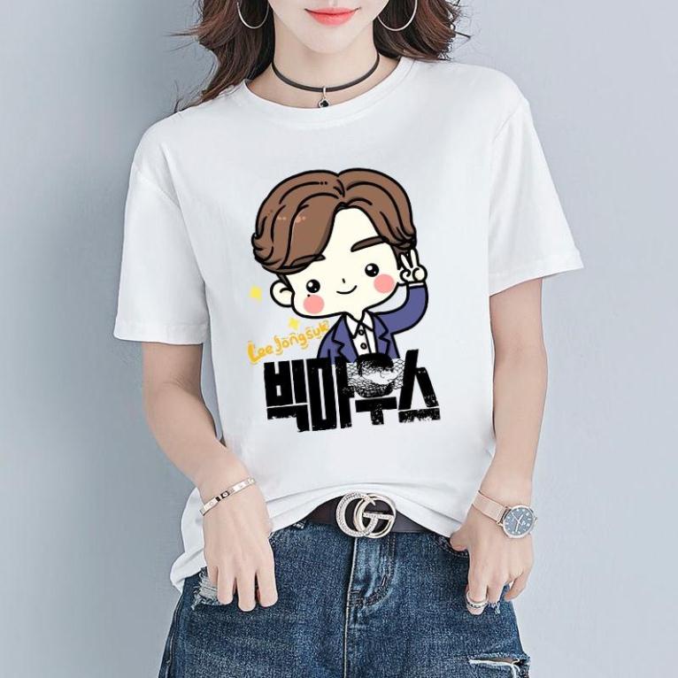 Áo thun Lee Jong suk , áo thun big mouth, big mouse, phong cách hàn quốc, nam nữ unisex, vải mịn mát
