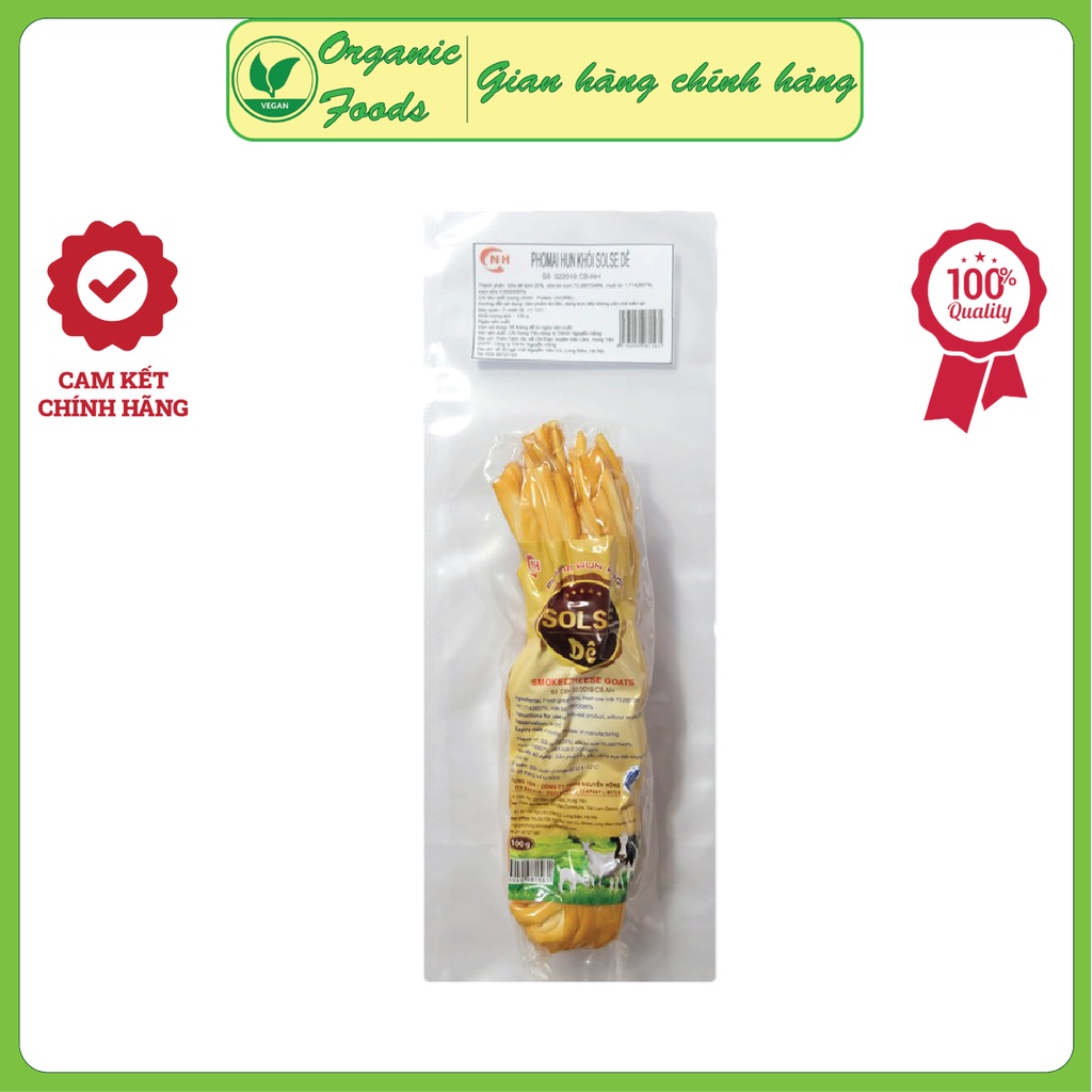 Phô Mai Hun Khói Solse Dê Dây 100gr - Sản xuất theo công nghệ Nga - Smoked Cheese Goats
