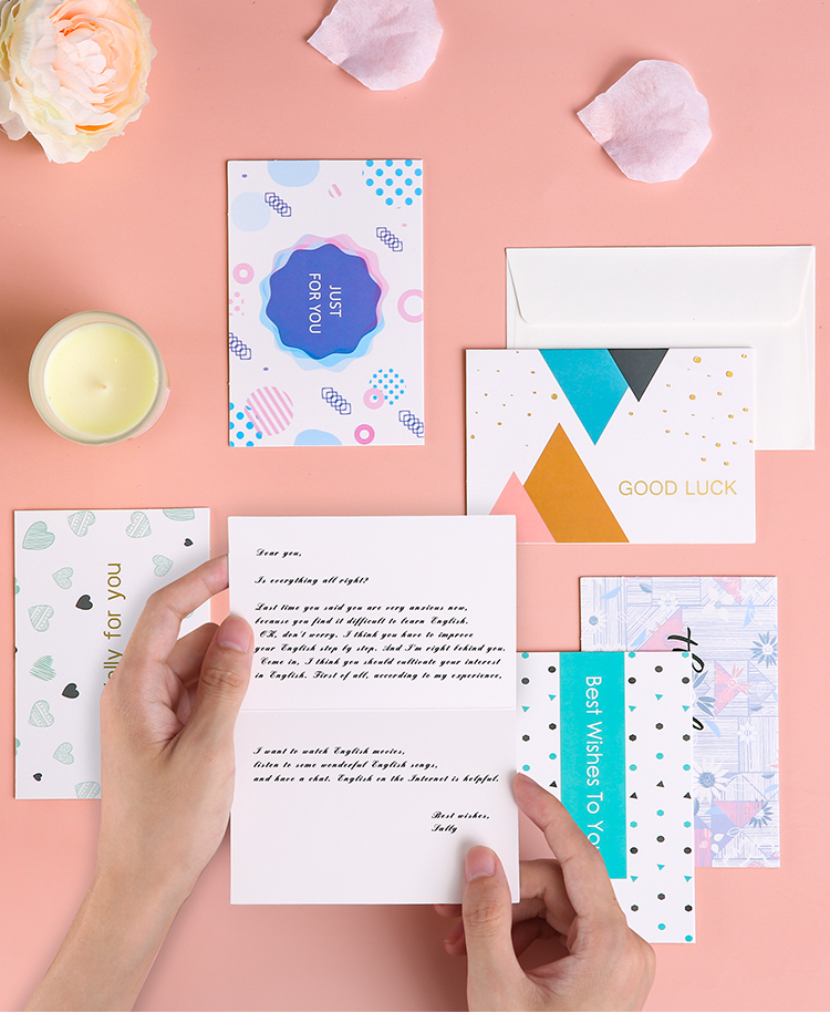 6 Thiệp Chúc Mừng Thiết Kế Đơn Giản Đáng Yêu Phong Cách Hàn Quốc