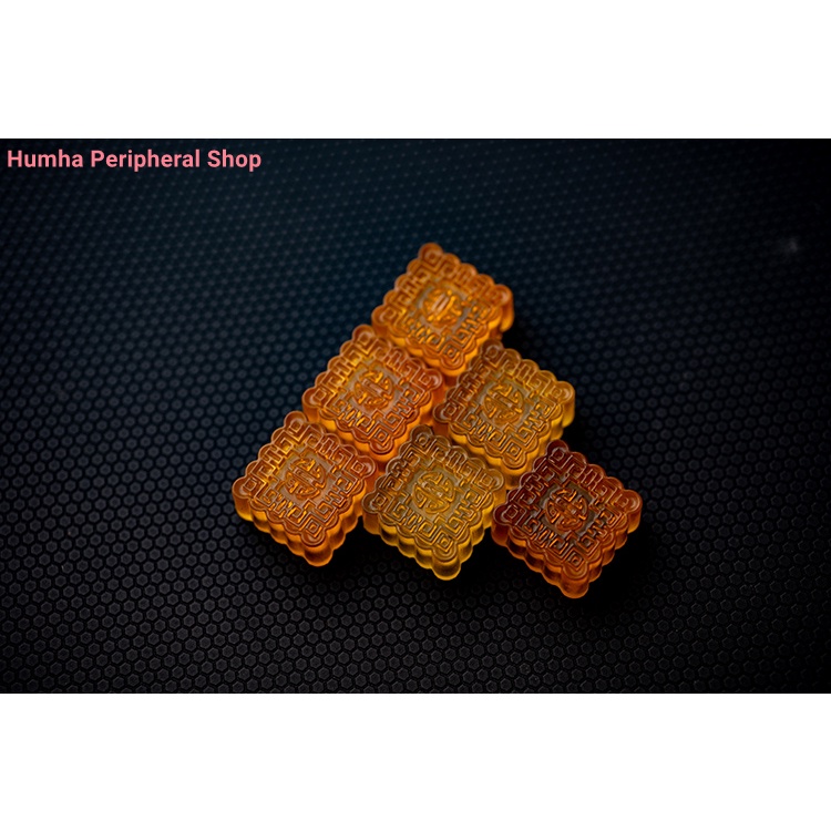 Artisan keycap Hộp Đựng Chìa Khóa Cơ Khí Resin Thủ Công Hình Bánh Trung Thu Đáng Yêu Tùy Chỉnh ESC keycap