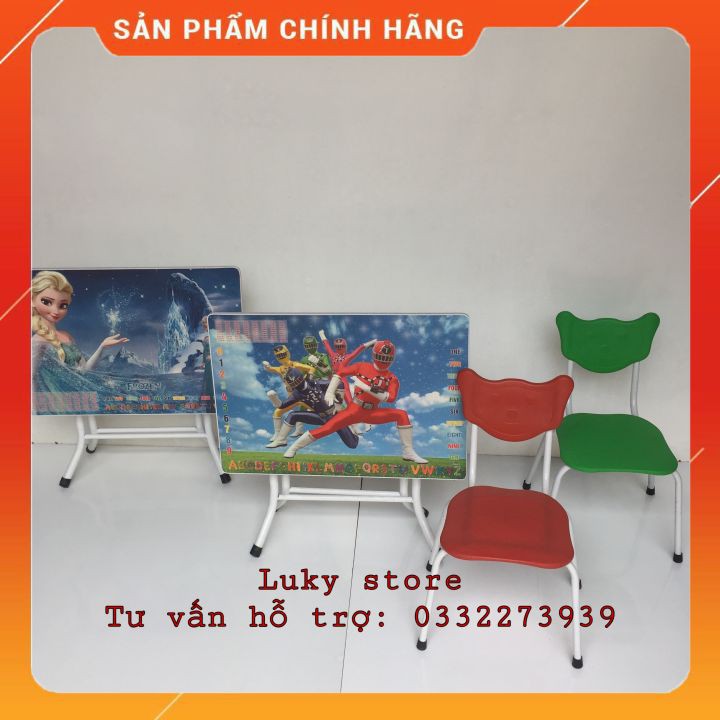 Bàn gấp học sinh thông minh gấp gọn chân sắt cao 50cm