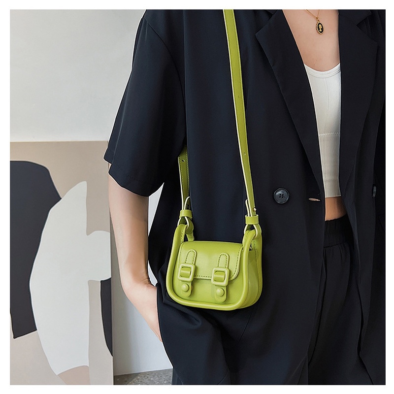 Túi Đeo Vai Hình Vuông Nhỏ Màu Trơn Đơn Giản Phong Cách Retro Mới 2022 Gylb1616