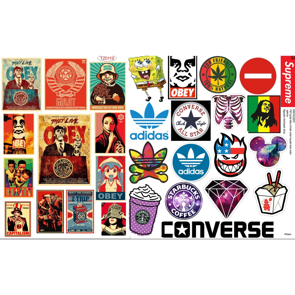 STICKER dán Vali, xe, barber shop, Mũ bảo hiểm , macbook, đàn, tường... Nhập mã GIẢM GIÁ 15k khi mua từ 3 set