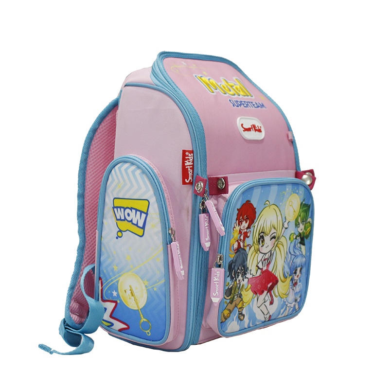 Balo chống gù B.bag Super Team-Metal B-009 Hồng