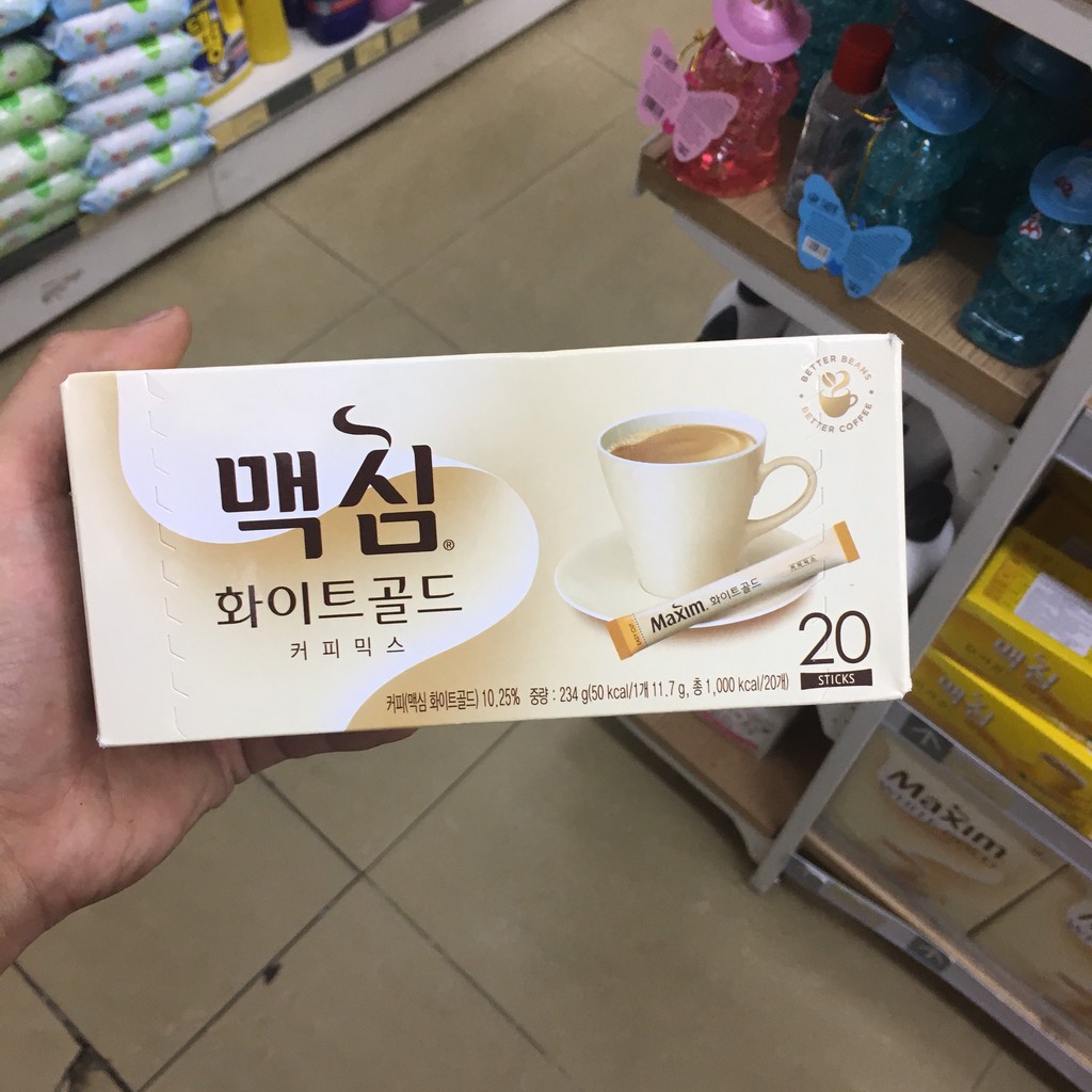 CÀ PHÊ HÒA TAN MAXIM WHITE GOLD HÀN QUỐC HỘP 234G | BigBuy360 - bigbuy360.vn