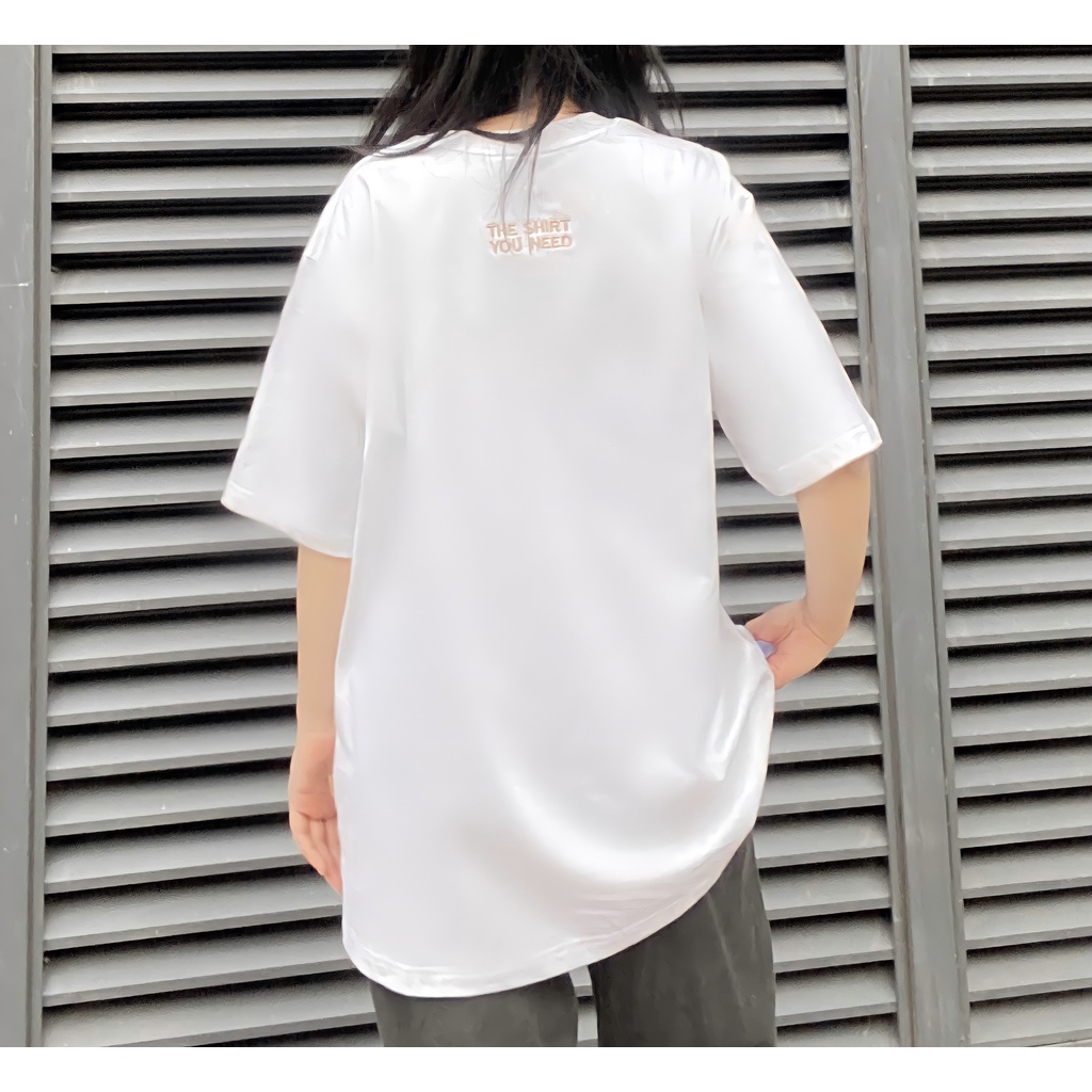 Áo Thun TSUN Embroidered Basic - Thêu - [UNISEX] - Trắng