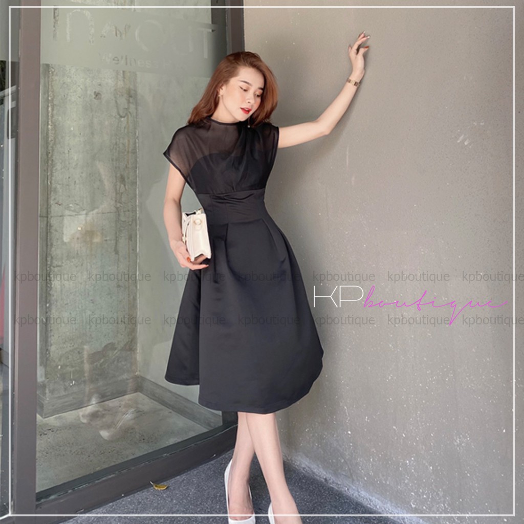 Đầm dự tiệc Kpboutique mã DG02 màu đen, chất lượng cao cấp | BigBuy360 - bigbuy360.vn