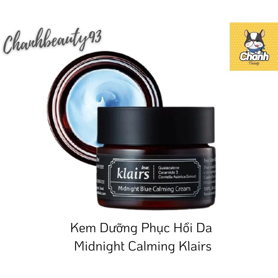 [Mã 66FMCGSALE hoàn 8% xu đơn 500K] Klairs - Kem Dưỡng Phục Hồi Da Midnight Calming Klairs