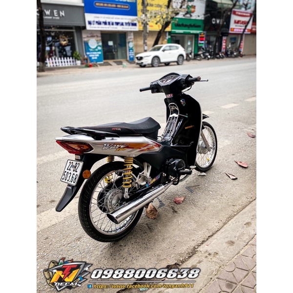 Tem xe Wave Alpha- Tem wave 110 ghép crom