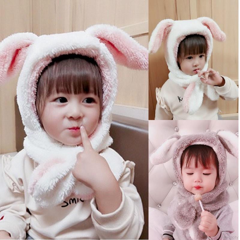 Mũ trùm đầu dệt kim thời trang cho bé dễ thương