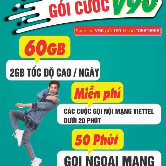 Siêu SIM V90 - Bao Zone toàn quốc