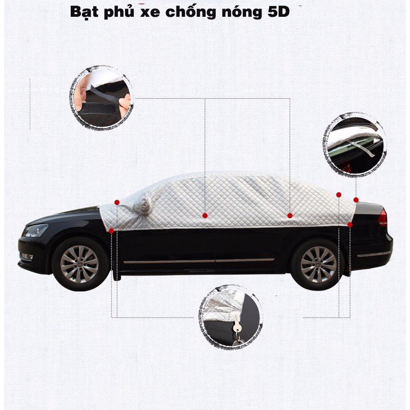 Bạt phủ ô tô 5D cách nhiệt chống nóng chống đọng nước