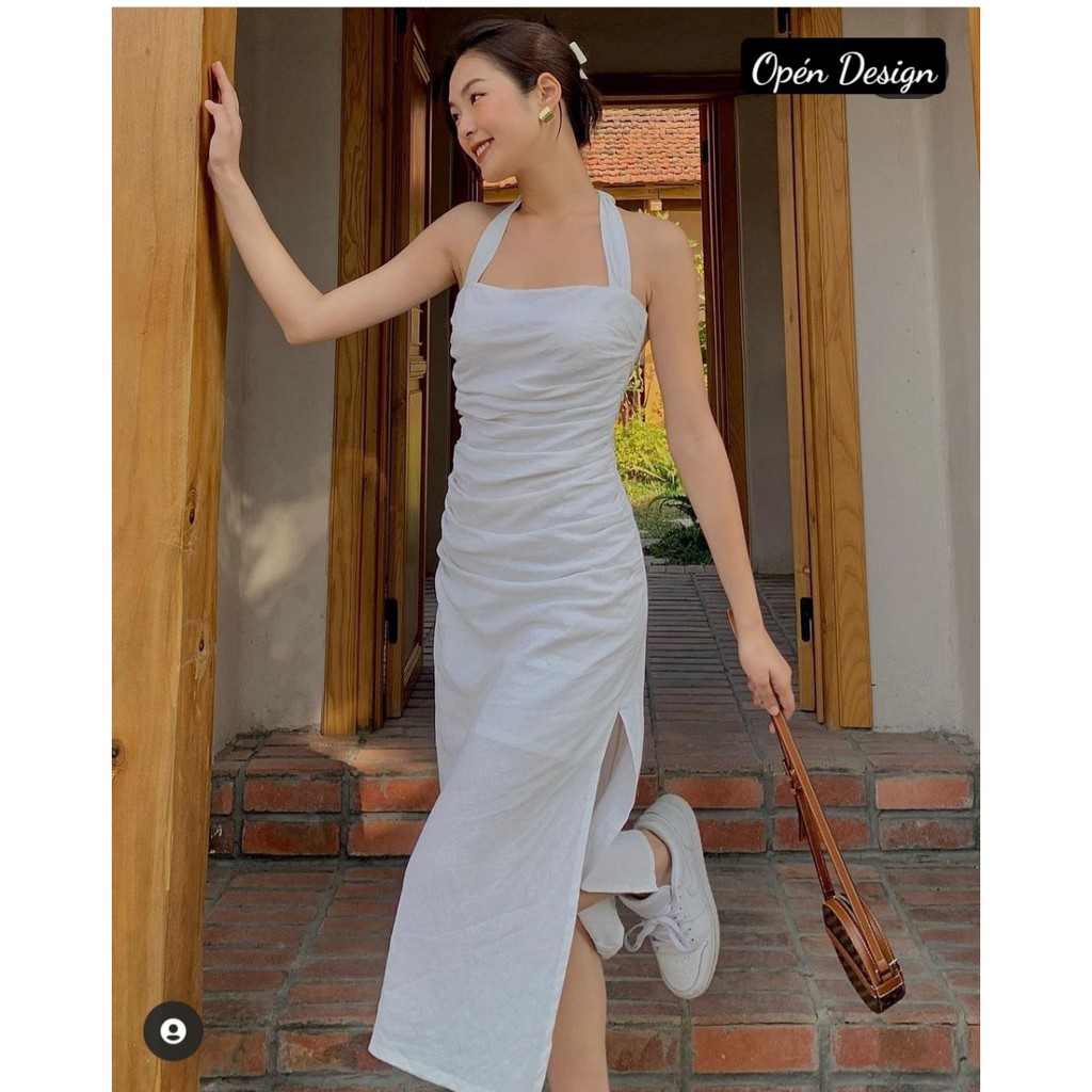 💓 ĐẦM/VÁY THIẾT KẾ CAO CẤP 💓FREESHIP 💓 ĐẦM NHÚN CÁCH ĐIỆU XẺ TÀ HỞ VAI | BigBuy360 - bigbuy360.vn