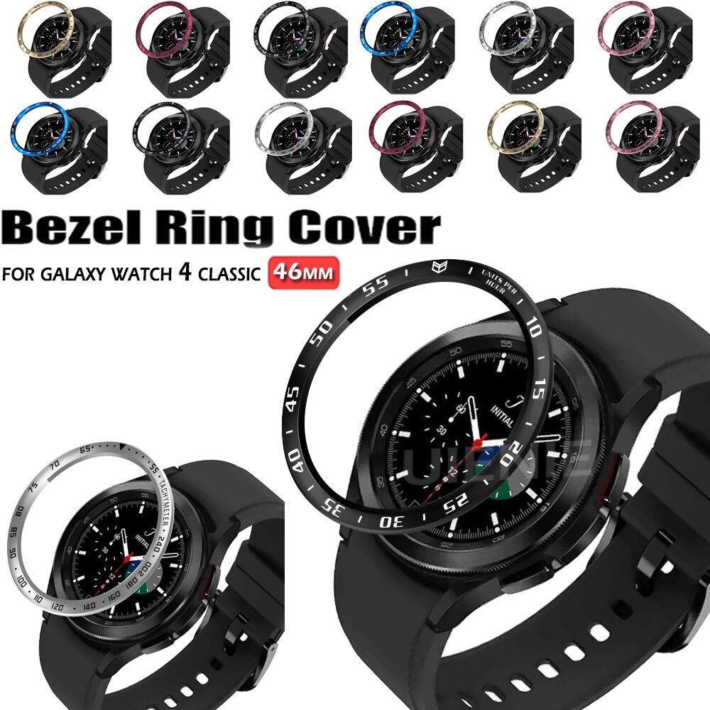 Khung thép không gỉ chất lượng cao bảo vệ đồng hồ thông minh Samsung Galaxy Watch 4 Classic 46mm
