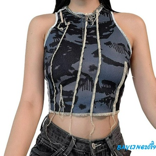 Áo Croptop Sát Nách Phối Màu Thời Trang Cho Nữ